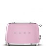 SMEG 2 Slice Toaster - Pastel Pink