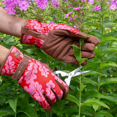 Burgon & Ball Oak Leaf Poppy Gloves
