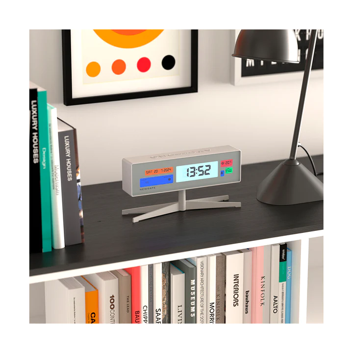 Newgate Supergenius LCD Alarm Clock - White