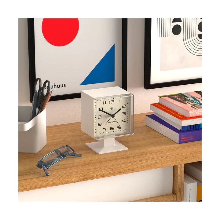 Newgate Victor Alarm Clock - Pebble White
