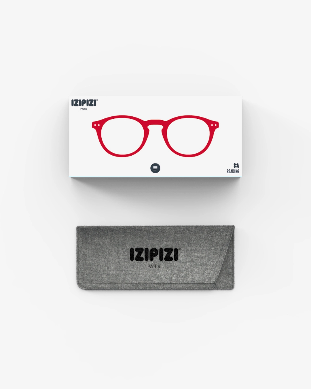 IZIPIZI #A Red Crystal Reading Glasses