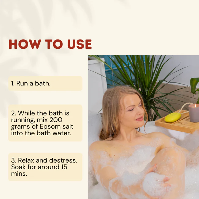 Eco Bath Detox Epsom Salt Bath Soak Pouch 1000g
