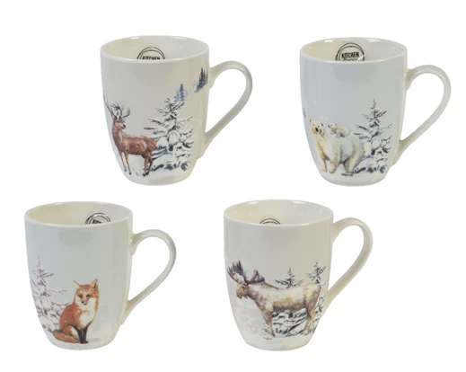Festive Mug : Stag / Polar Bear / Fox / Elk