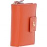 Ashwood Leather RFID Purse with Zip and Stud Closure Orange X-30