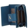 Ashwood Leather RFID Purse with Zip and Stud Closure Teal X-30