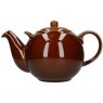 London Pottery Rockingham Brown Globe Teapot