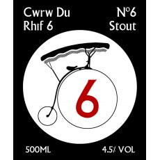 The Prisoner Rhif 6 Cwrw Du | No6 Stout 500ml The Prisoner Rhif 6 Cwrw Du | No6 Stout 500ml