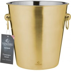 Viners Gold Champagne Bucket With Handles