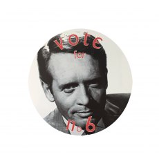 The Prisoner Round Car Sticker - Vote For No6 The Prisoner Round Car Sticker - Vote For No6