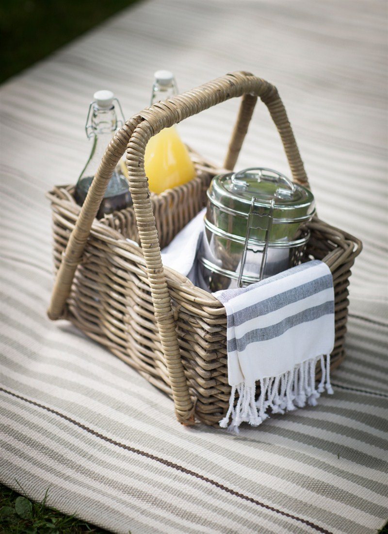 Bembridge Rattan Picnic Basket; Portmeirion Village Shops Portmeirion