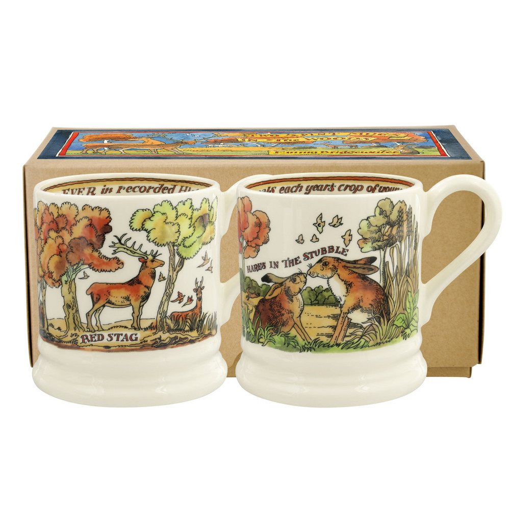 Emma Bridgewater In The Woods Set of 2 1/2 Pint Mugs Buy Online Here Portmeirion Online