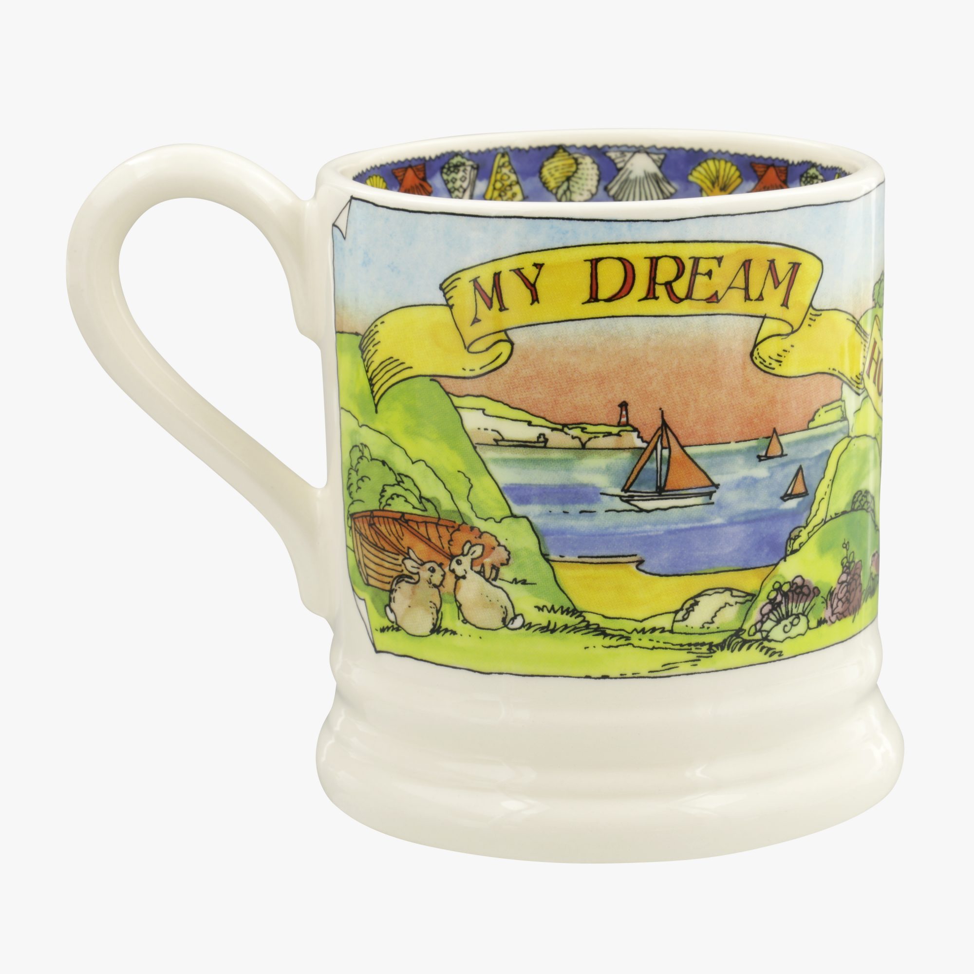 Emma Bridgewater Fishermans Cottage 1/2 Pint Mug Buy Online Here