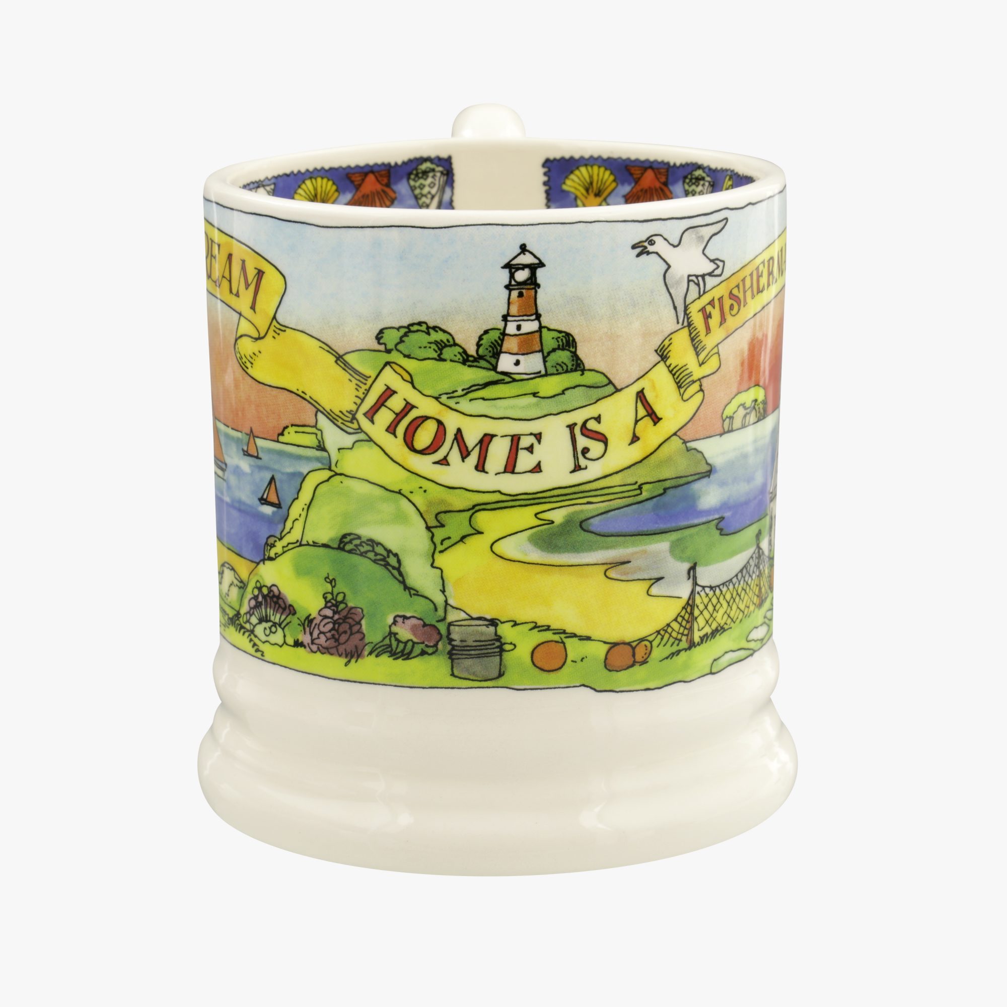 Emma Bridgewater Fishermans Cottage 1/2 Pint Mug Buy Online Here