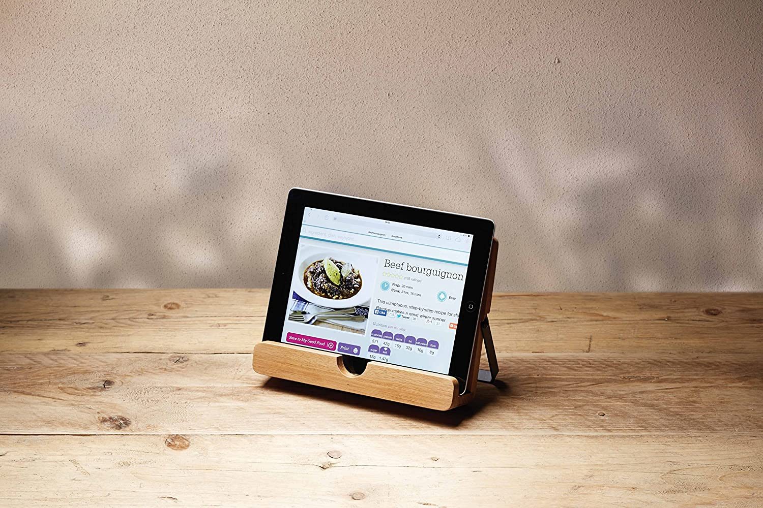 Acacia Wood Cookbook Table Stand Buy Online Here Portmeirion Online