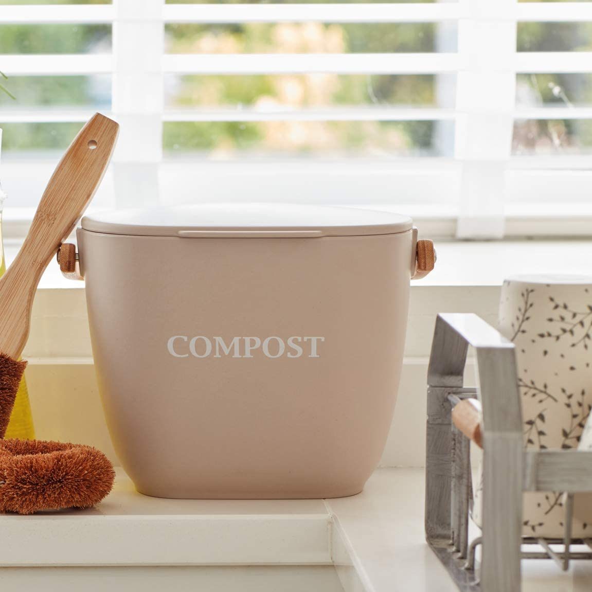 Kitchen Craft Bamboo Fibre Compost Bin Portmeirion Online