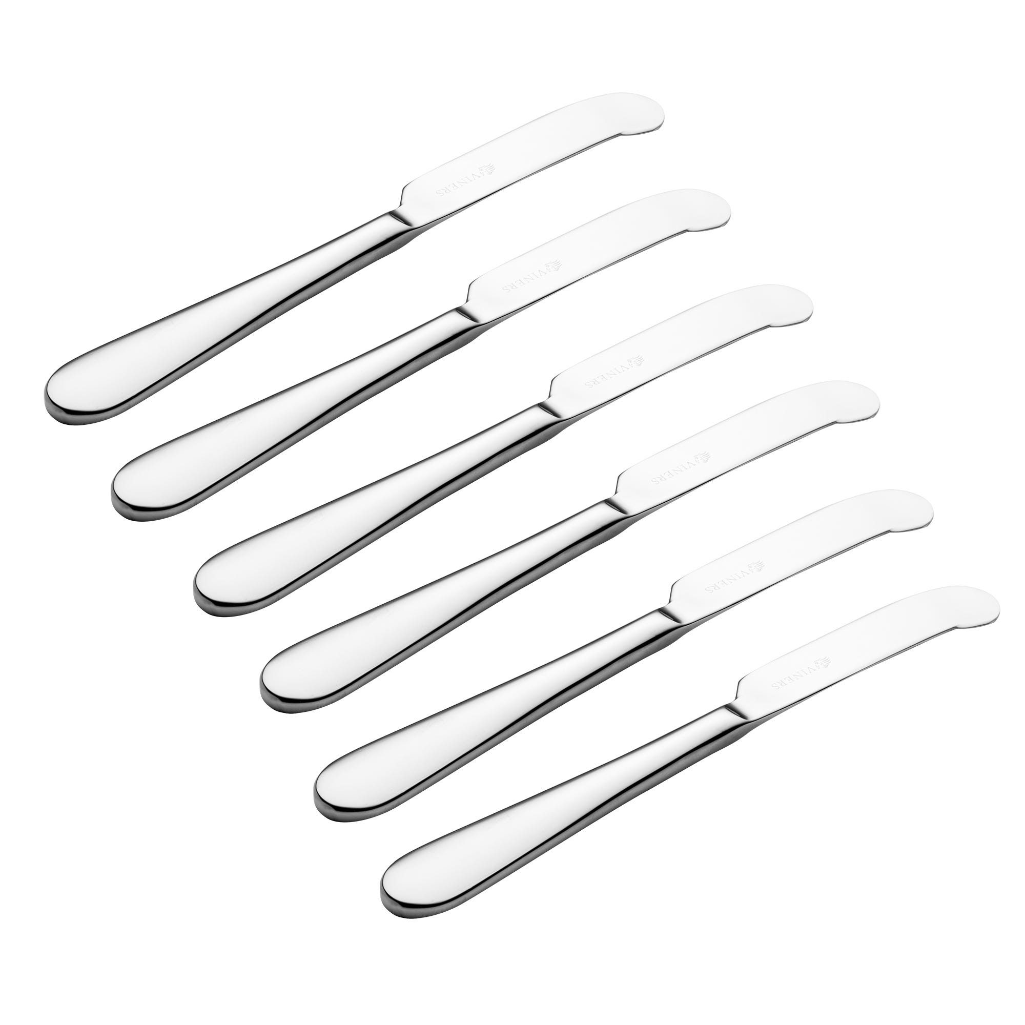 Viners Select Butter Knifes Set Of 6 Cutlery Sets & Trays