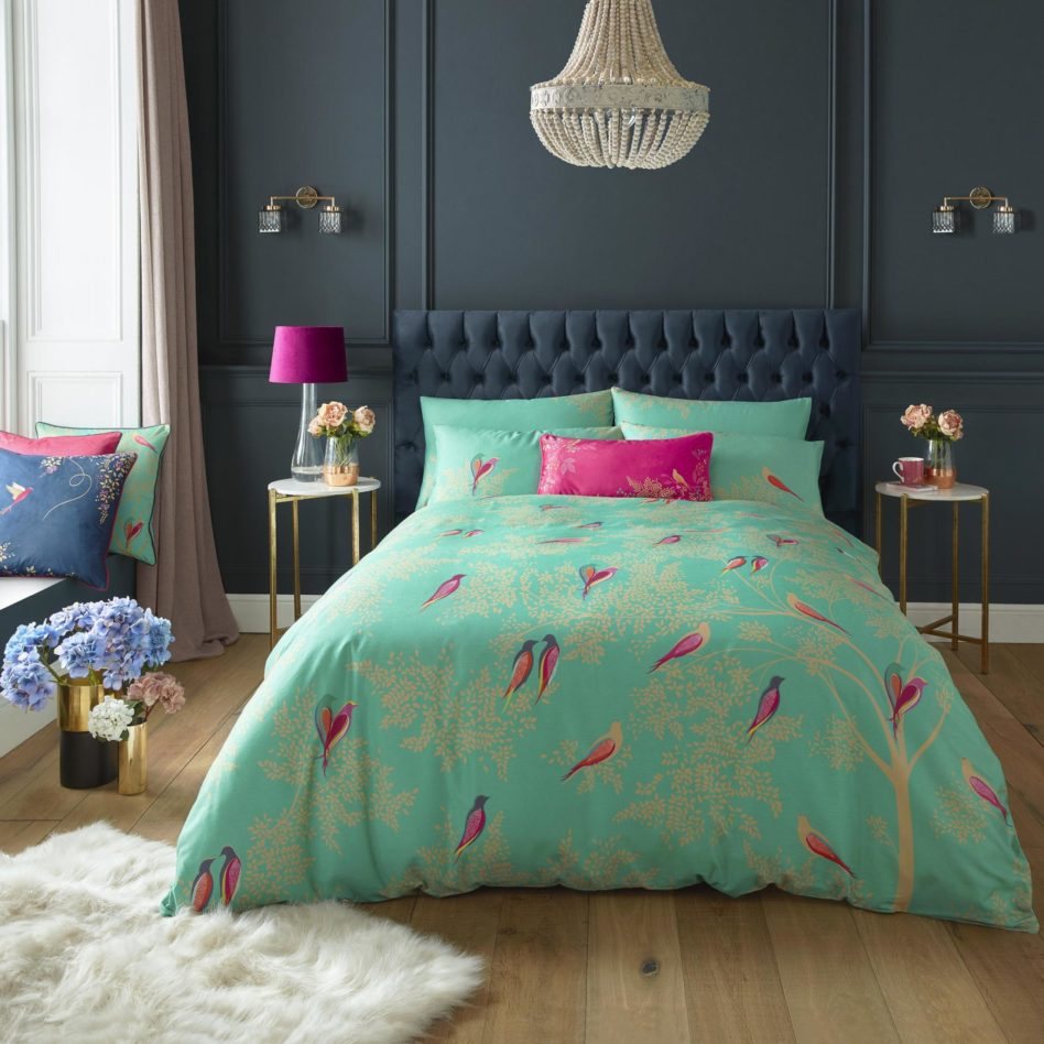 Sara Miller Green Birds Duvet Set Buy Online Here Portmeirion Online