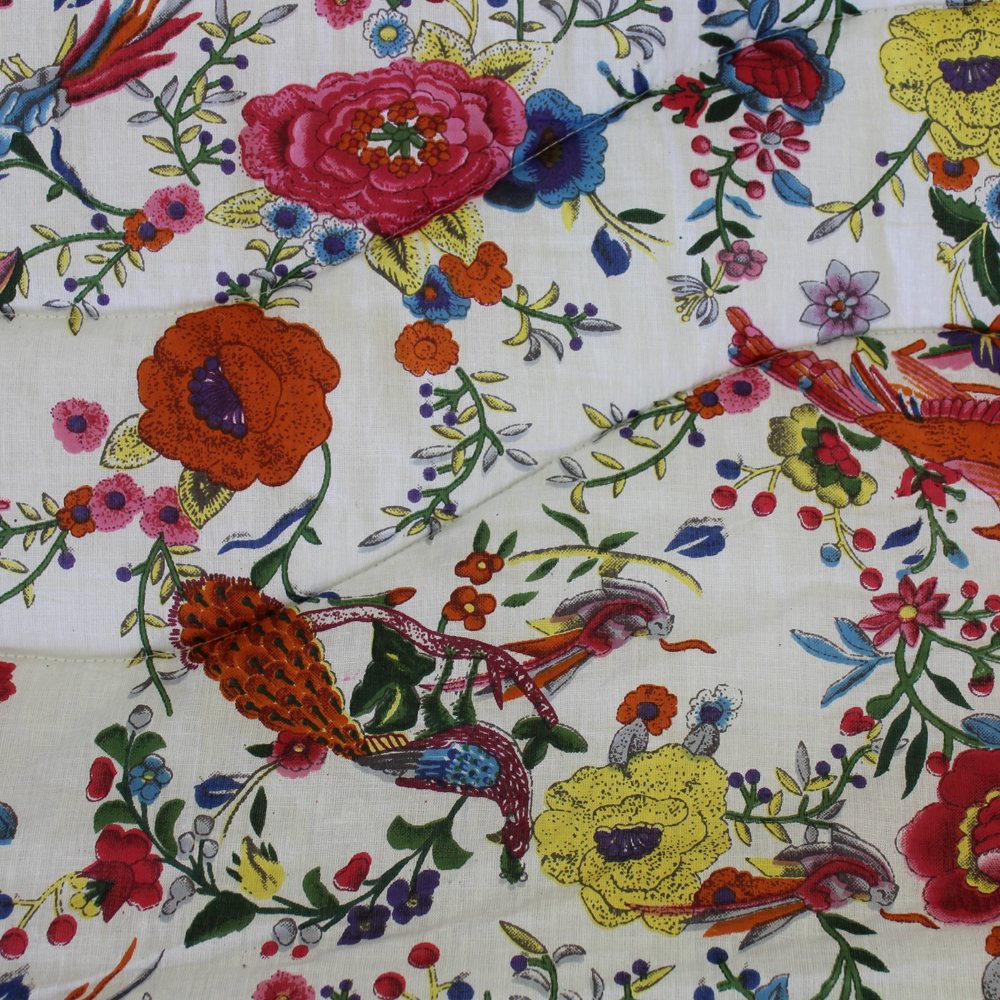 White Peacock Double Quilted Throw Buy Online Here Portmeirion Online