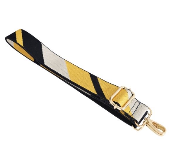Kris Ana Bag Strap Stripe Navy Grey Yellow Buy Online Here Portmeirion Online