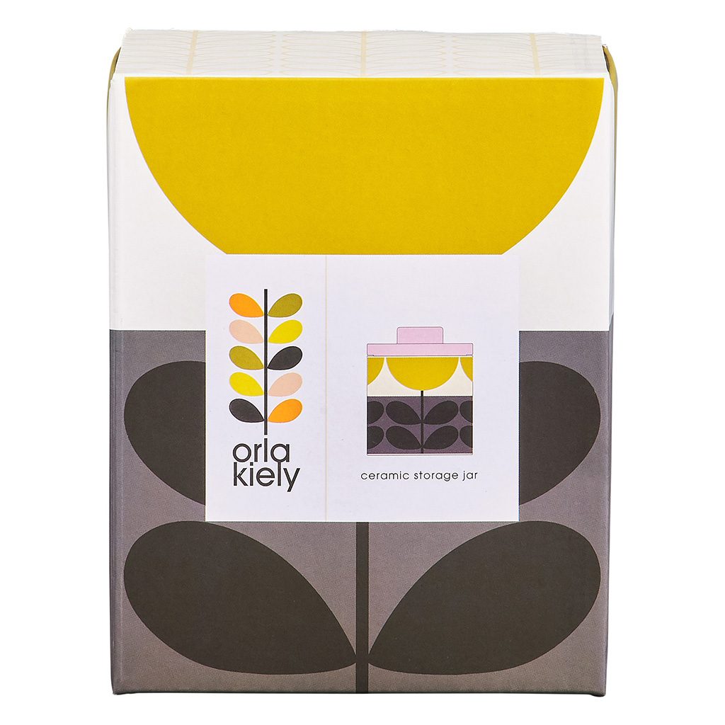 Orla Kiely Storage Jar Sunflower Ochre Kitchen Storage Portmeirion