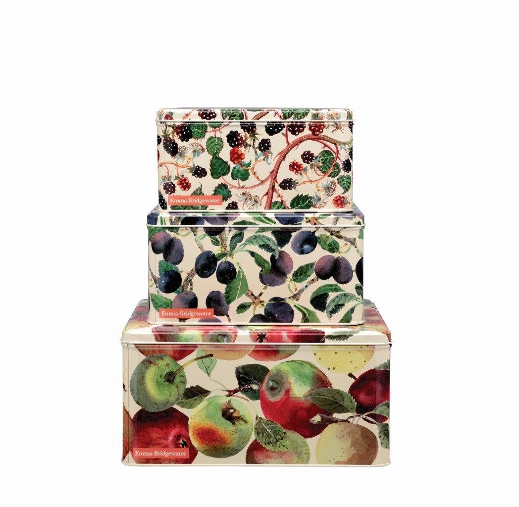 Emma Bridgewater Fruit Set Of 3 Square Cake Tins Buy Online Here