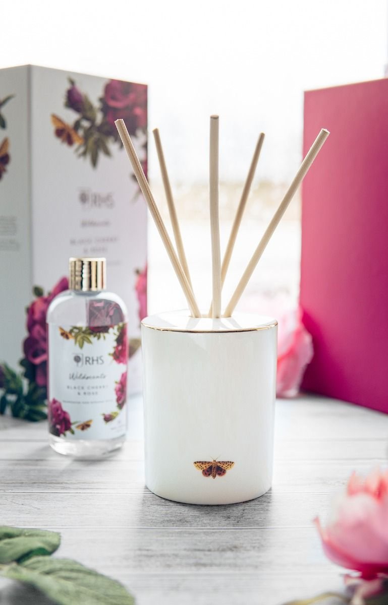 RHS Black Cherry & Rose Ceramic Reed Diffuser Buy Online Here