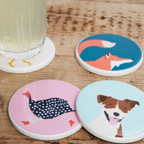 Joules Ceramic Coasters Set of 4 Buy Online Here Portmeirion Online