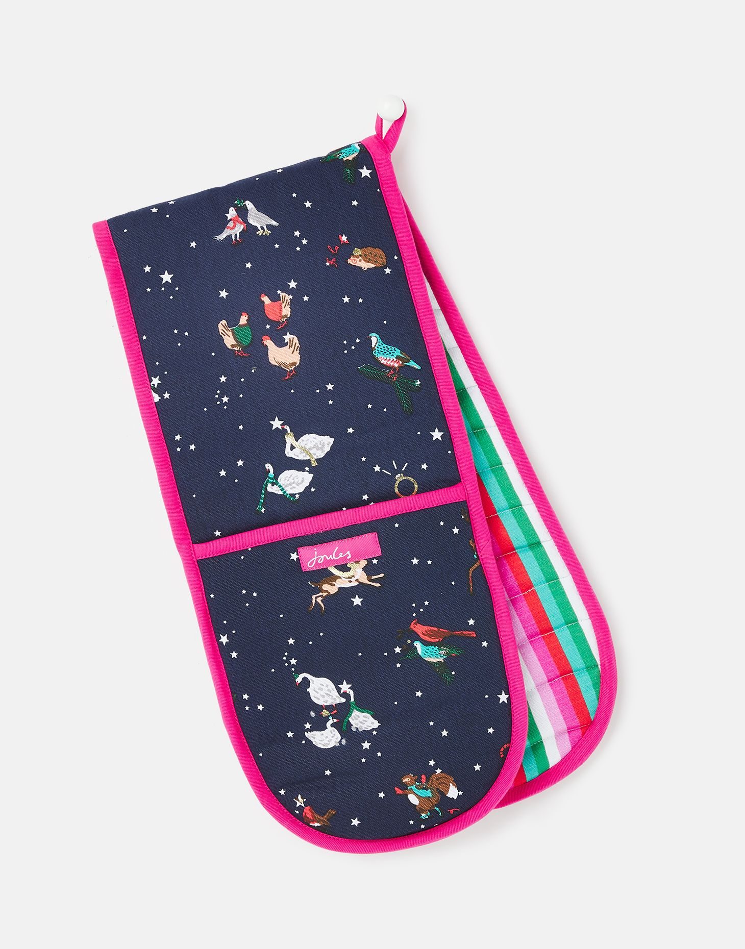 Joules Christmas 12 Days Double Oven Gloves Buy Online Here