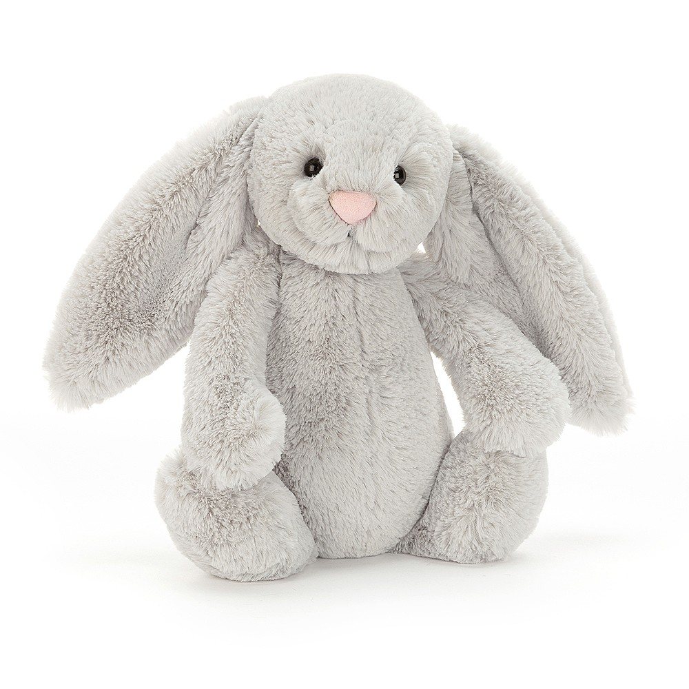 Jellycat Soft Toys Jellycat Bashful Silver Bunny Medium Soft Toys