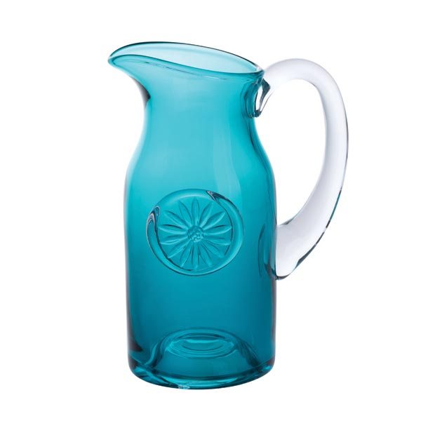 Dartington Slim Flower Jug Daisy / Teal At Portmeirion Online