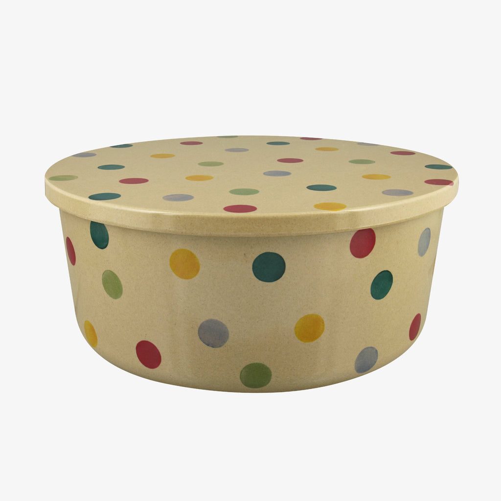 Boîte Rangement Emma Bridgewater - Motif Pois - 19.5x15.4x7.5cm - Acier - Stockage Cuisine