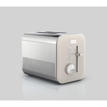 Breville High Gloss Slice Toaster Cream