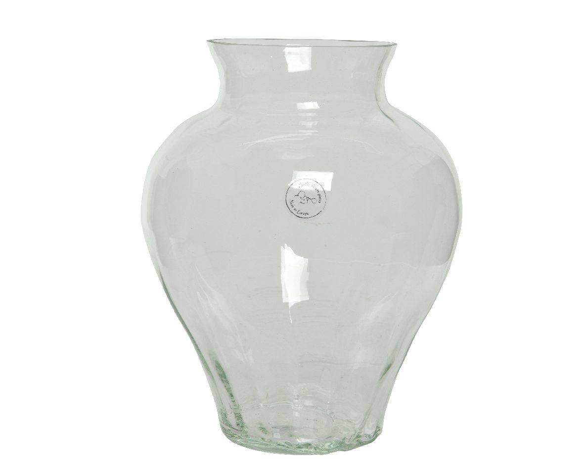 Glass Vase Urn Optical Effect Clear Buy at Portmeirion Online