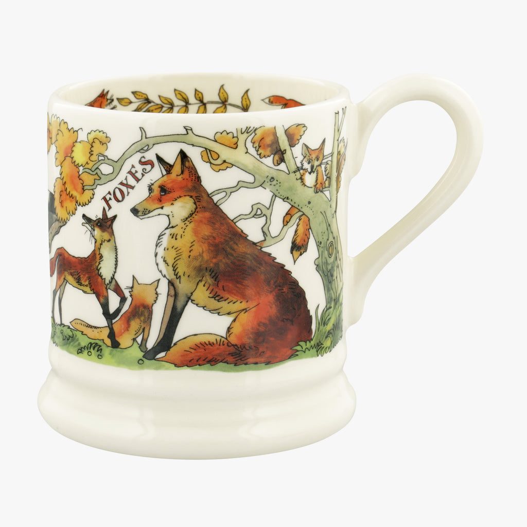 Emma Bridgewater In The Woods Foxes & Jay 1/2 Pint Mug Portmeirion Portmeirion Online