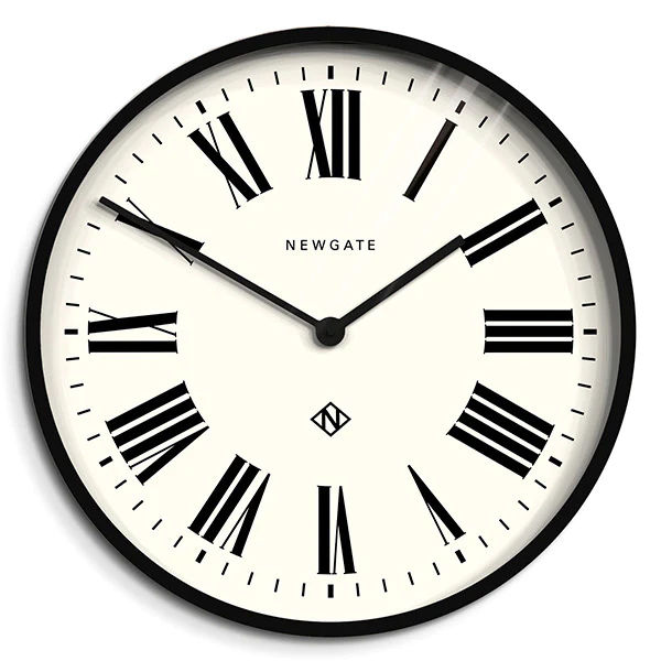 インテリア時計 NEWGATE / Number One Clock BLACK Newgate Number One Italian Wall Clock - Black | At Portmeirion