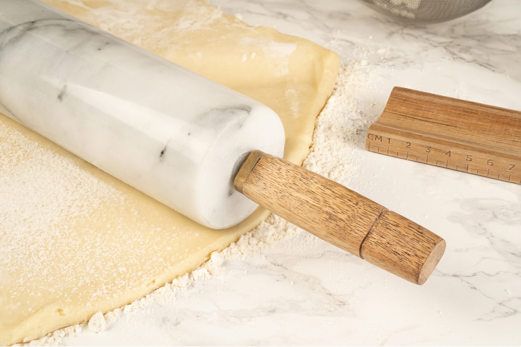 The Kitchen Pantry Marble Rolling Pin With Stand At Portmeirion