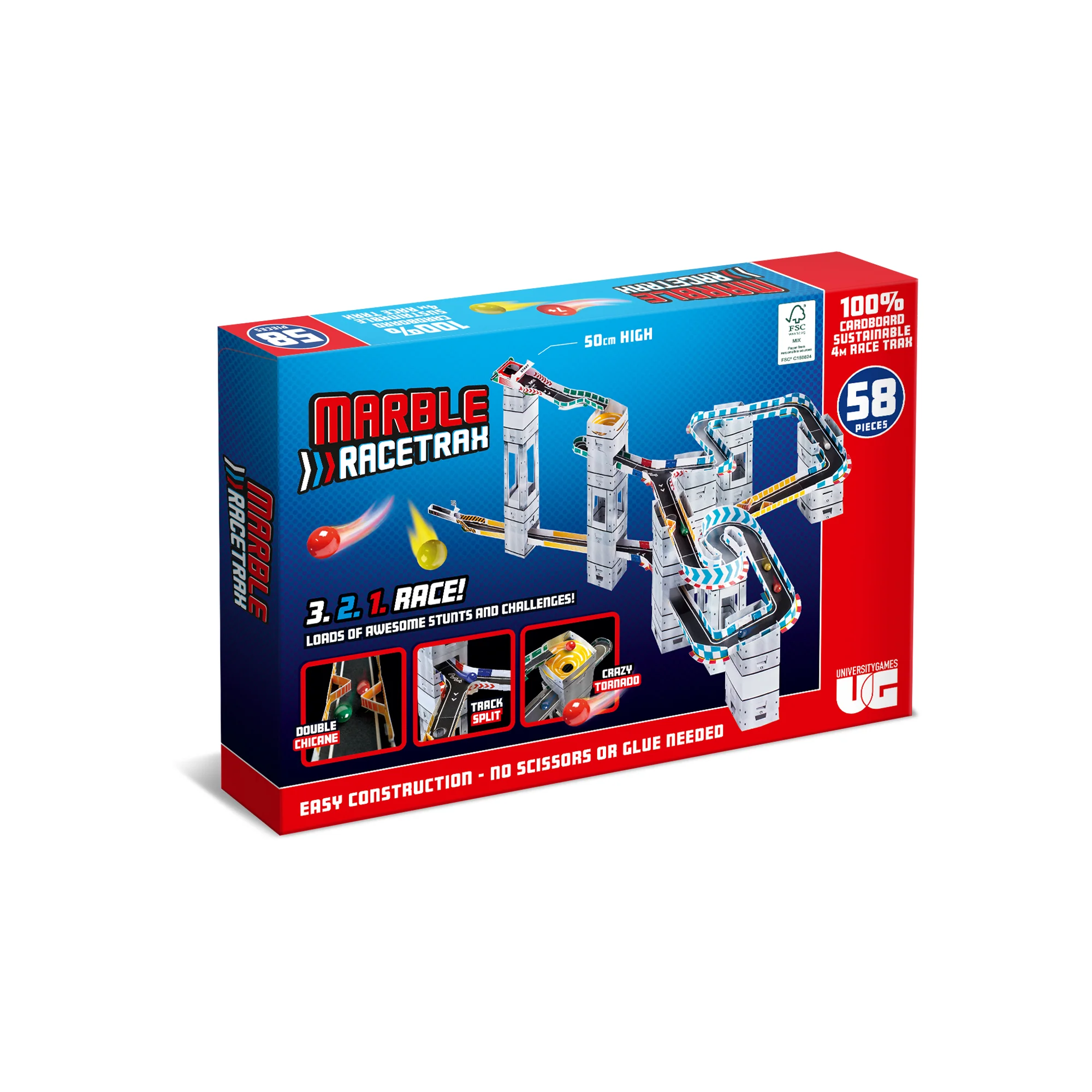 58 Piece Marble RaceTrax | At Portmeirion Online - Portmeirion Online