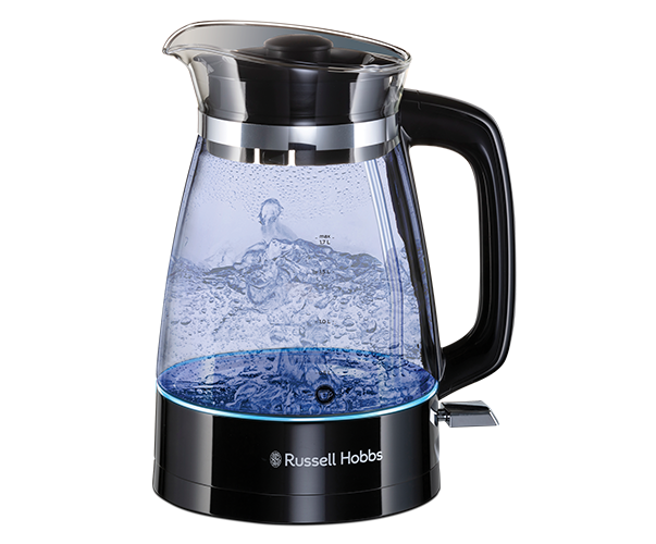 Russell Hobbs Classic Glass Kettle Black At Portmeirion Online