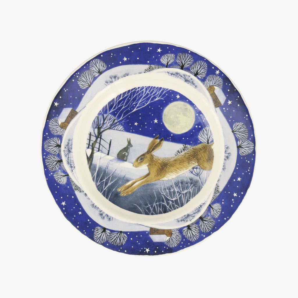 Emma Bridgewater Midnight Hare 8 1/2 Inch Plate |At Portmeirion
