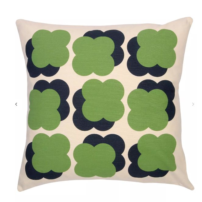 Orla Kiely Cushion Shadowflower Slate/Green Cushions Portmeirion Online