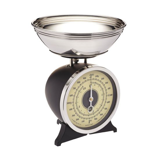 Black Enamelled Mechanical Kitchen Scale Buy Online Here