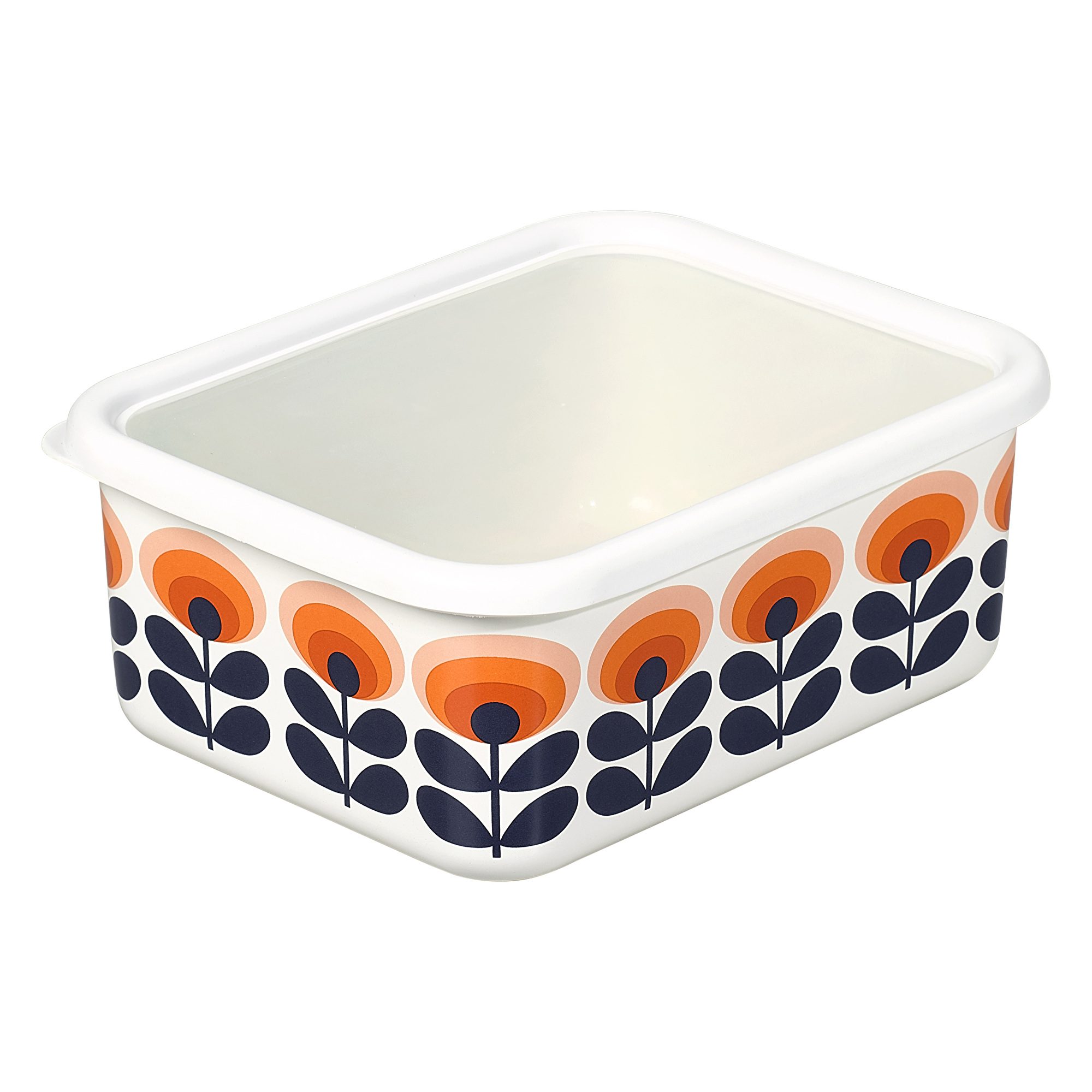 Orla Kiely Large Enamel Storage Container Kitchen Storage