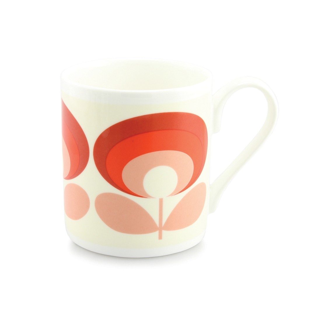 Orla Kiely 70'S Flower Oval Red Mug Buy Online Here Portmeirion Online