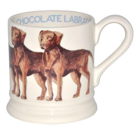 Emma Bridgewater Chocolate Labrador 1/2 Pint Mug Buy Online Here