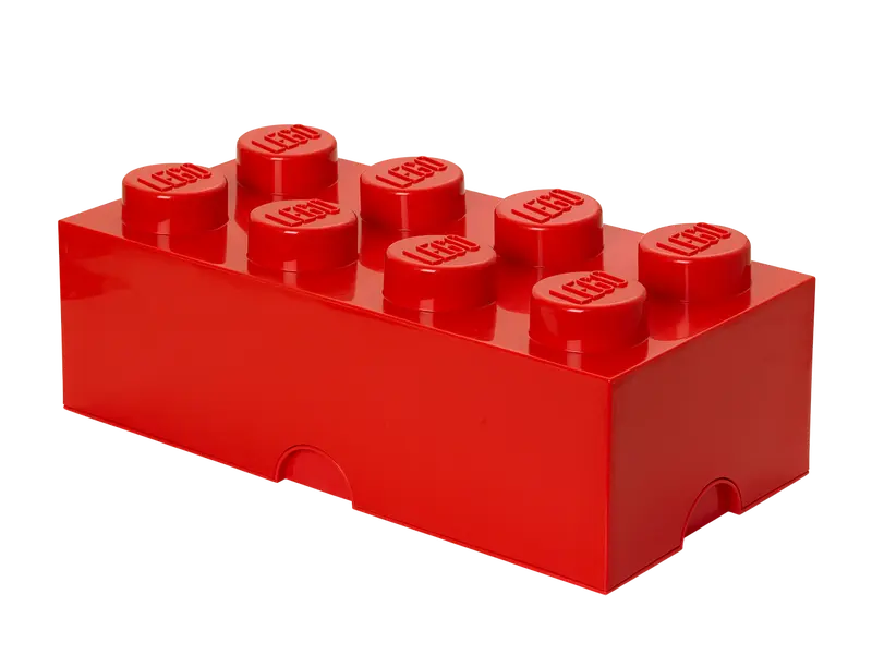 Lego 8-Stud Storage Brick – Red - Main Image