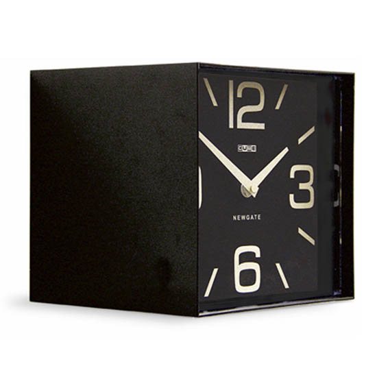 Newgate Black Cubic Mantle Clock Portmeirion Online