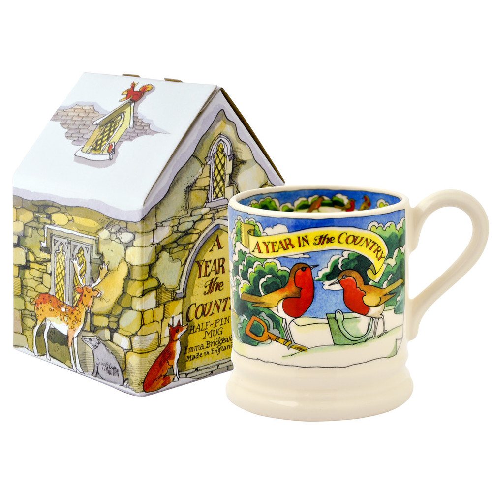 Emma Bridgewater Year In The Country Winter Scene Mugs Portmeirion