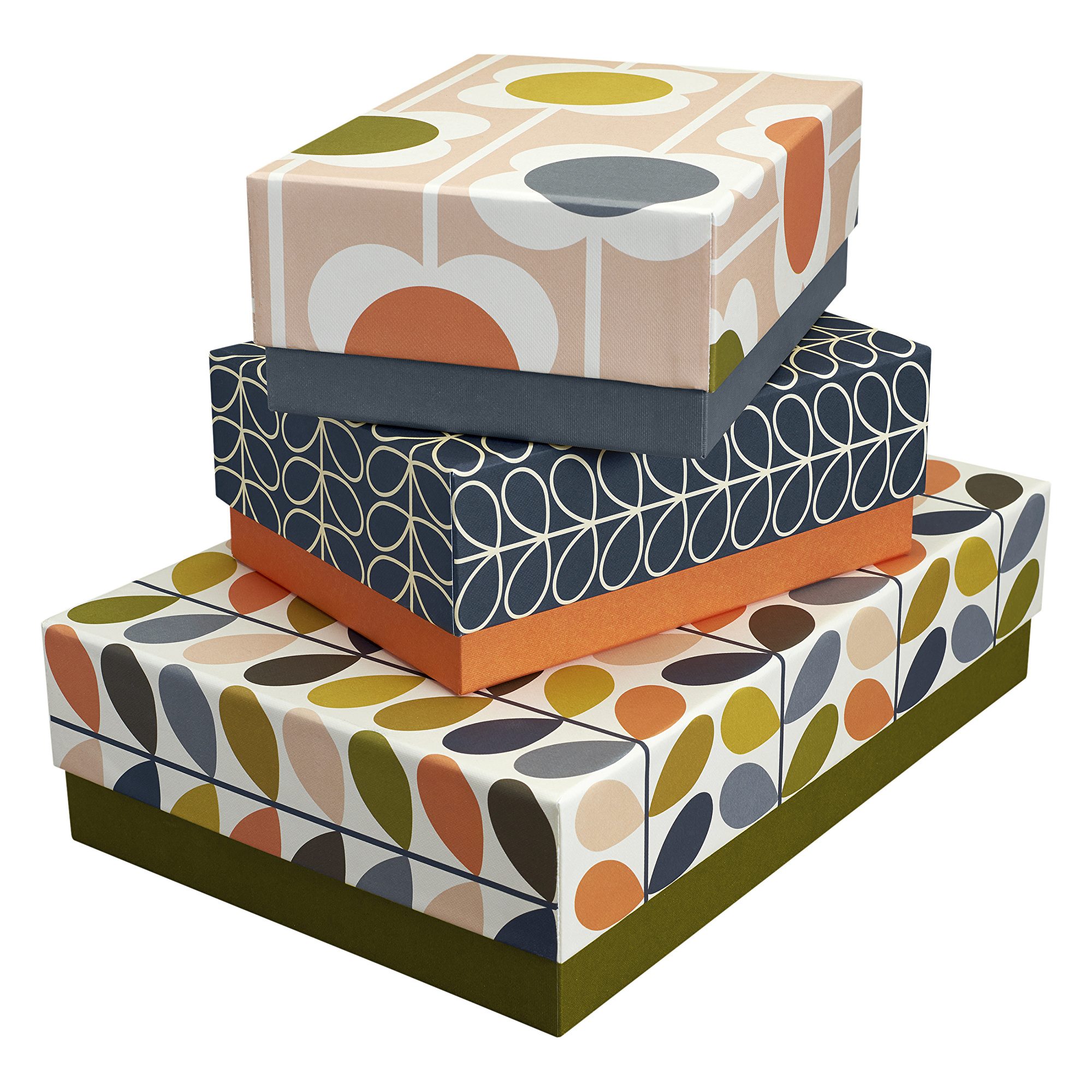 Orla Kiely Flowers Storage Boxes Buy Online Here Portmeirion Online