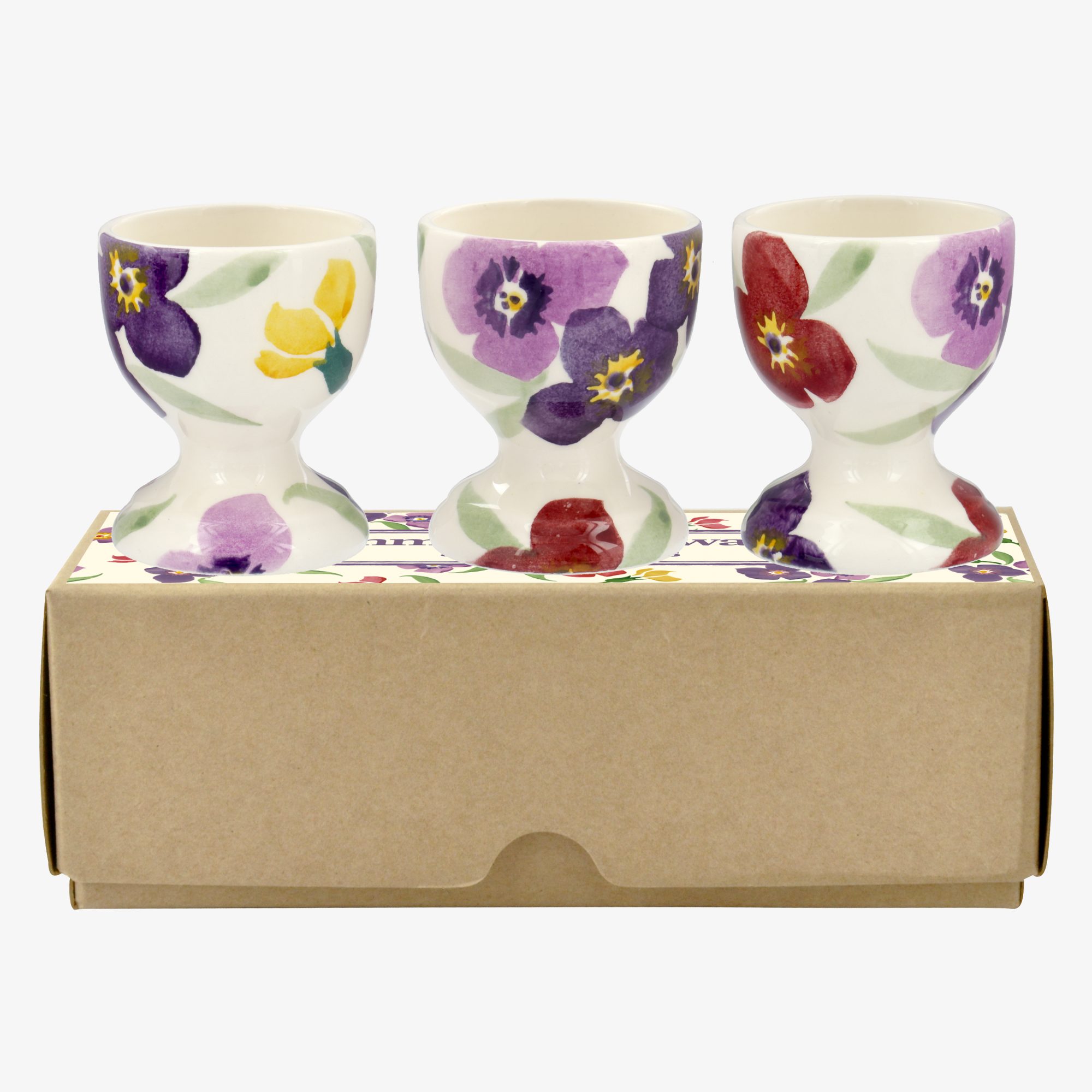 Emma Bridgewater Wallflower Set of 3 Egg Cups Buy Online Here