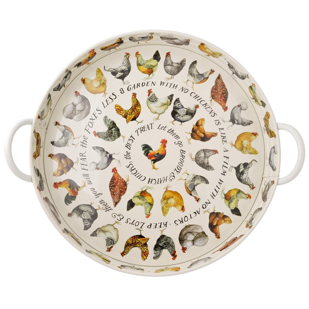 Emma Bridgewater Hen Steel Tray with Handles Trays Portmeirion Online